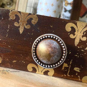 CeCe Knob Mould - Pearl Inlay, 1 knob, set includes hardware, decorative accents for DIY décor and creative projects.