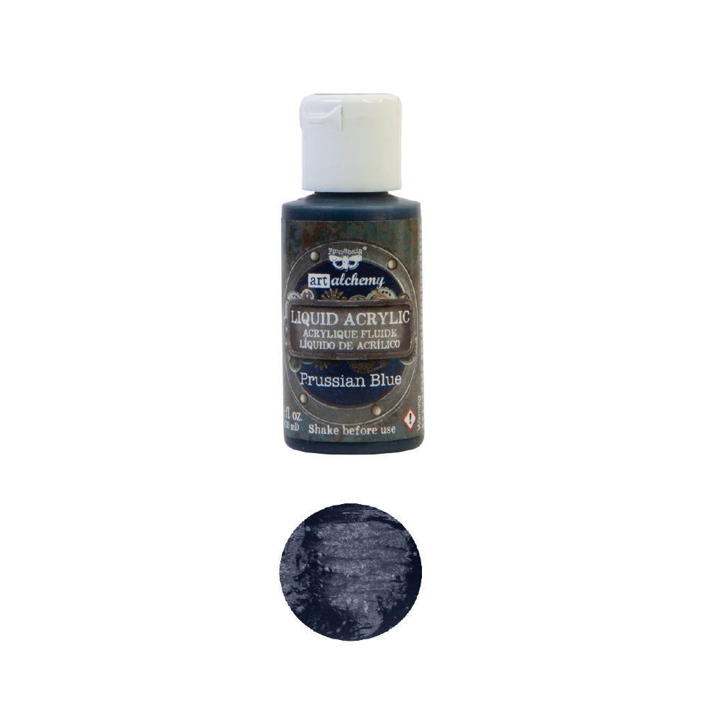 Art Alchemy - Liquid Acrylics, Prussian Blue, premium paints for creative projects and DIY décor in artistic finishes.