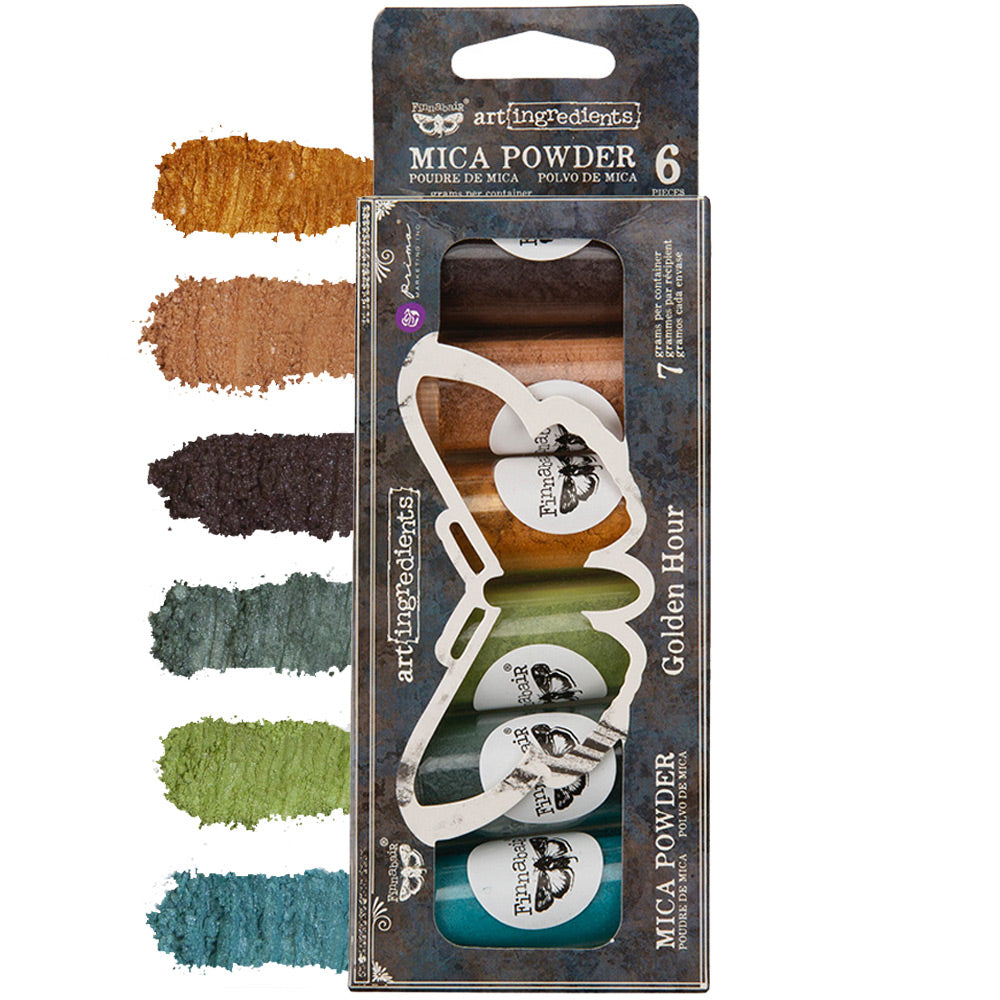 Mica Powder Set, Golden Hour with vibrant colors for premium paints and creative projects.