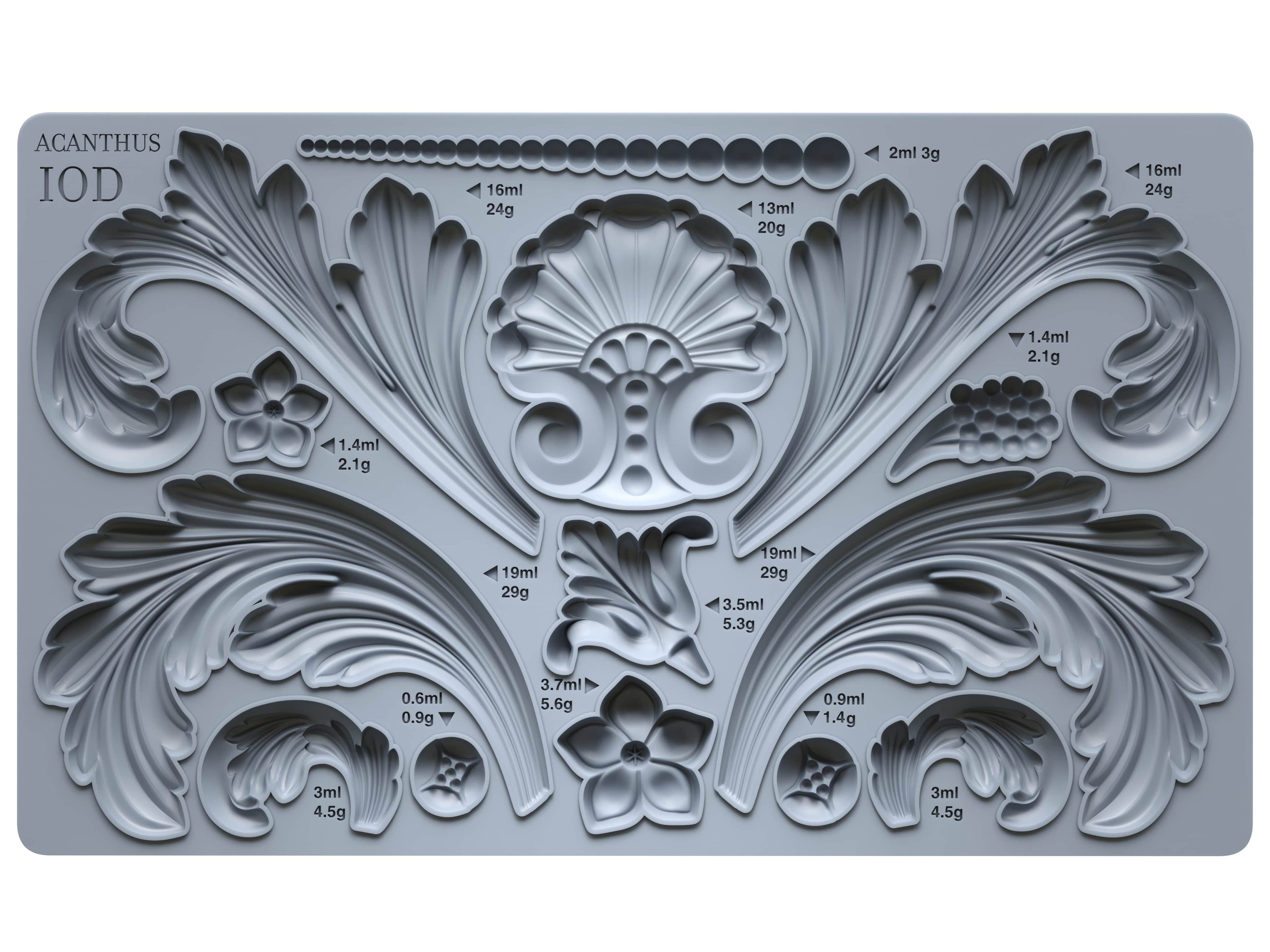 Acanthus Mould 6x10 IOD Mould