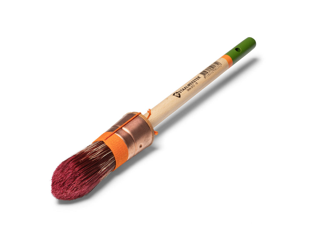 Staalmeester® Original Series - Pointed Sash brush for precision painting, ideal for DIY décor and artistic finishes.