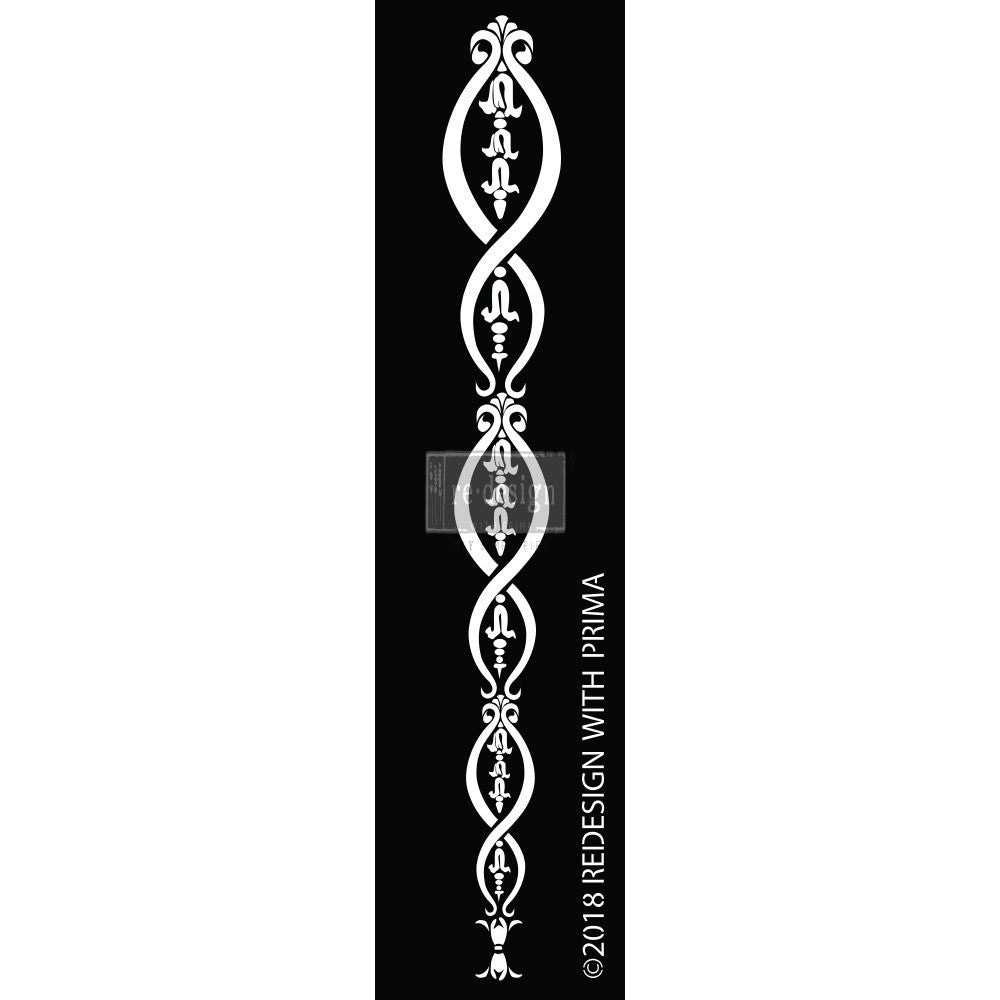 Adhesive Silk Screen Stencil, Taliana Border