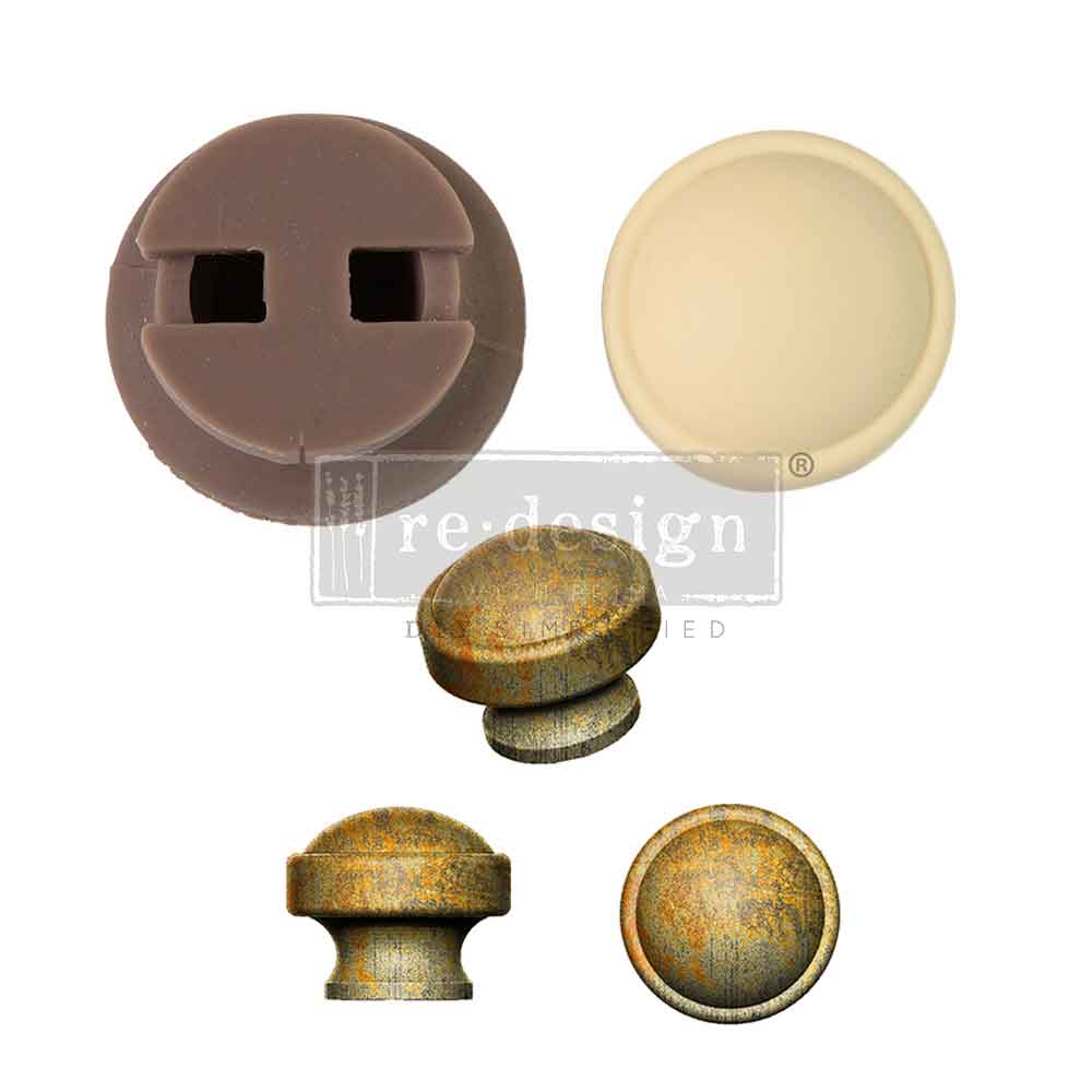 CeCe Knob Mould - Regal Aura, 1 knob, set includes hardware for DIY décor and creative projects.