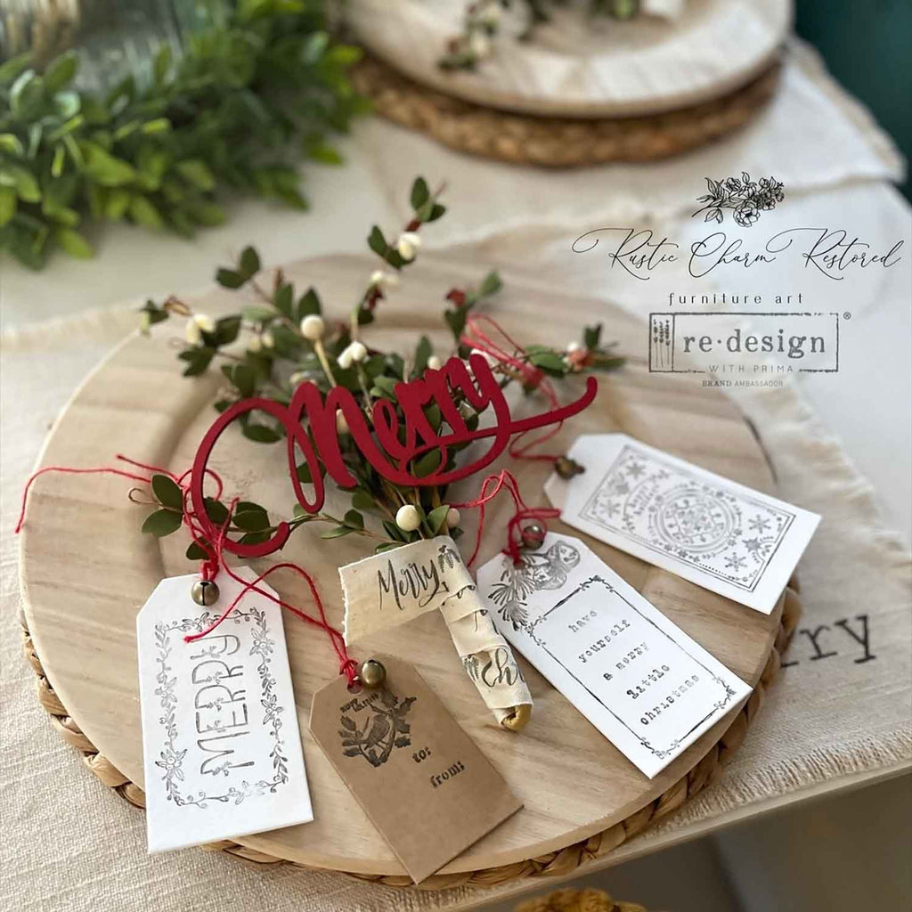 Chipboard Tags, 18pc