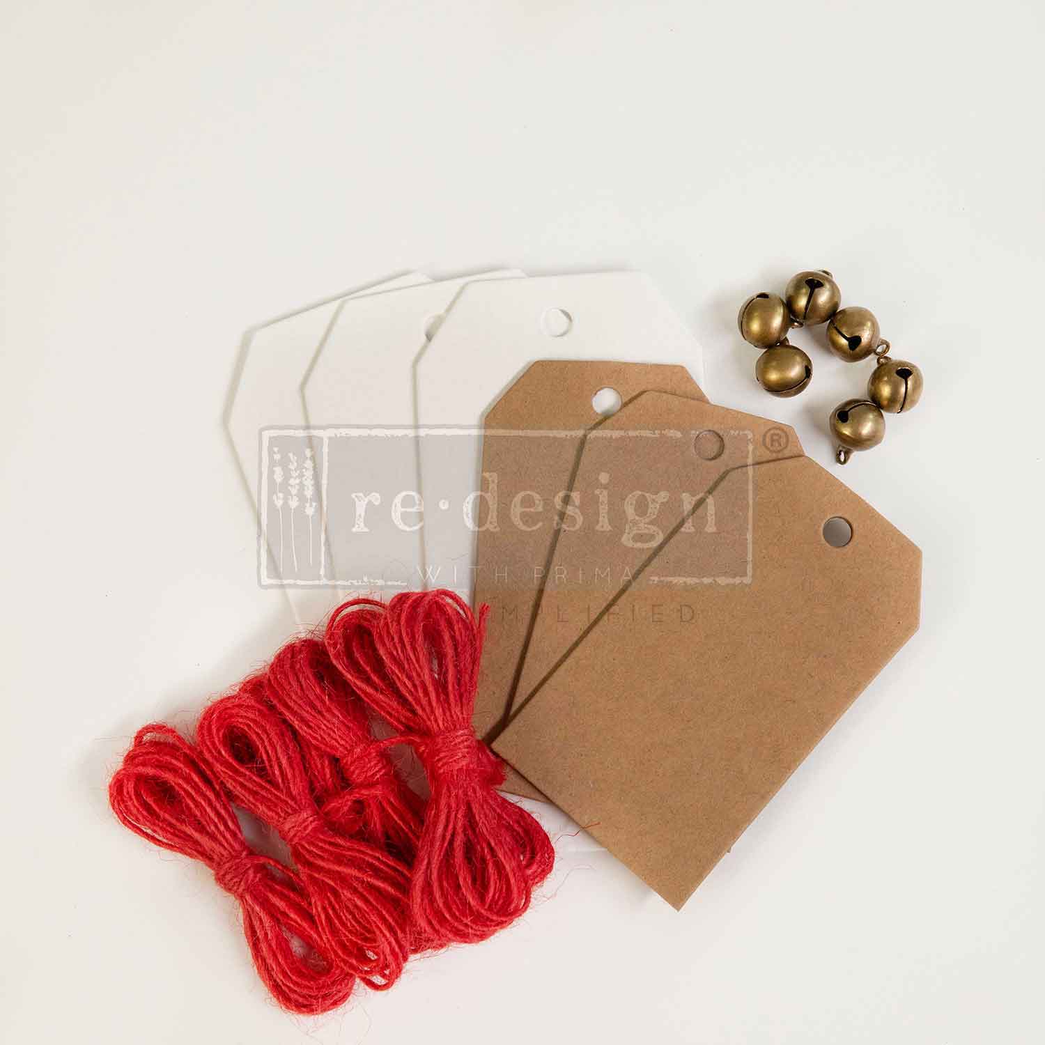Chipboard Tags, 18pc