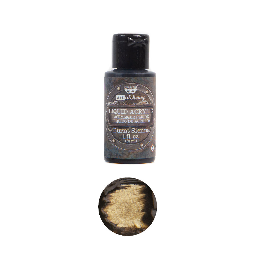 Art Alchemy - Liquid Acrylics, Burnt Sienna for creative projects, premium paints and DIY décor.