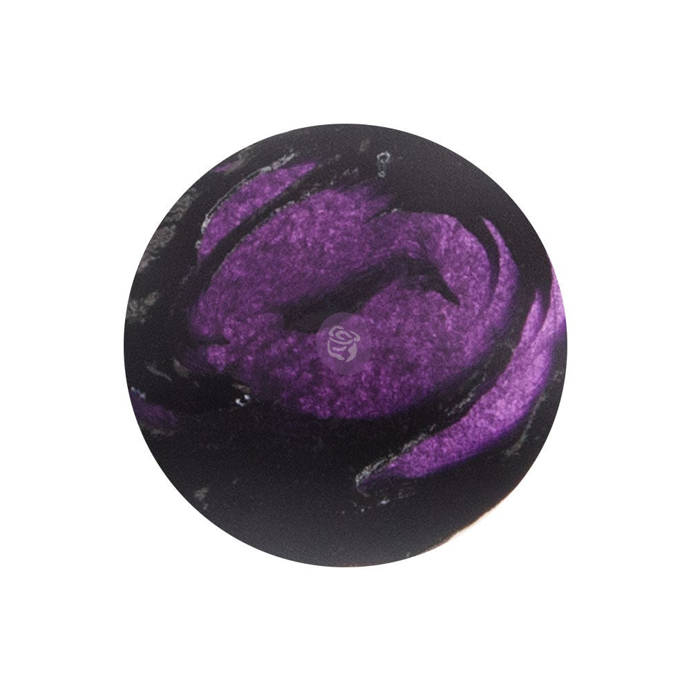 Art Alchemy - Liquid Acrylics, Violet sample swirl of deep violet fluid acrylic paint for DIY art projects.