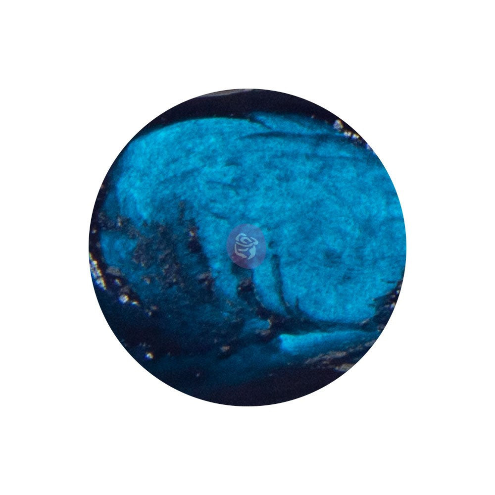 Art Alchemy - Liquid Acrylics, Deep Turquoise in a vibrant circular swatch for premium paints and creative projects.