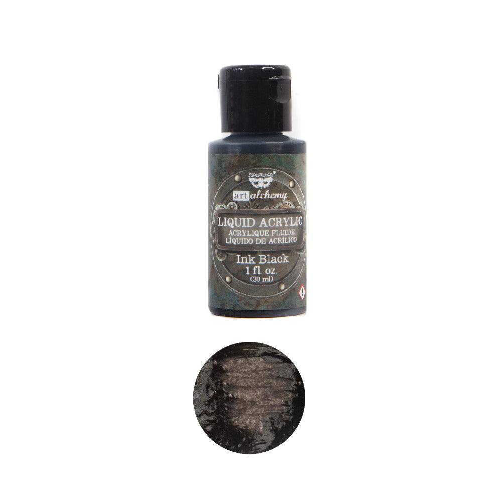 Art Alchemy - Liquid Acrylics, Black for premium paints, DIY décor, and creative projects.