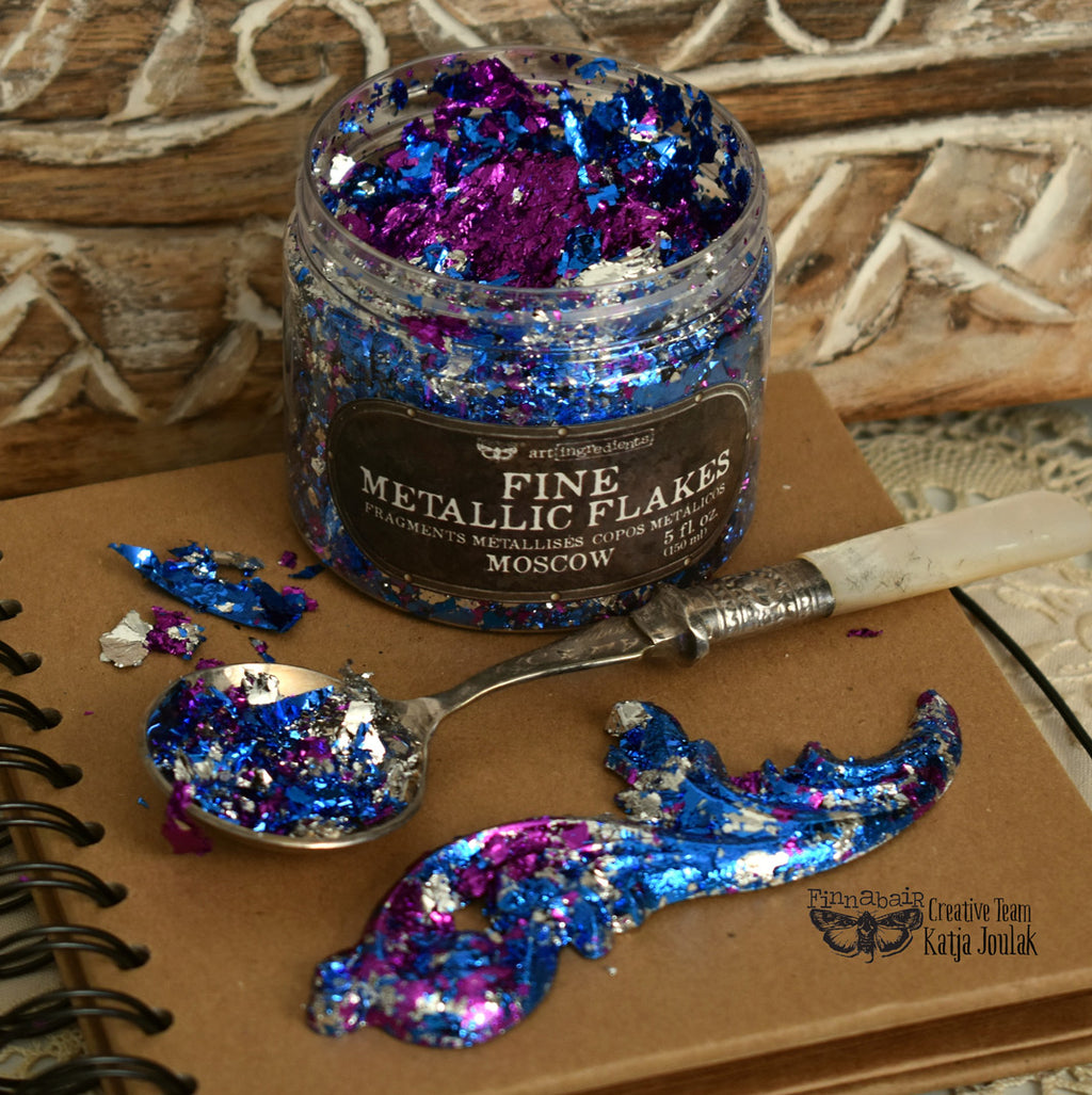 Fine Mica Flakes, Paris in a jar with colorful metallic flakes for creative projects and DIY décor.