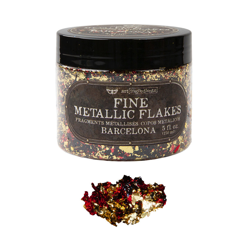 Fine Mica Flakes, Barcelona in a container, perfect for DIY décor and creative projects.