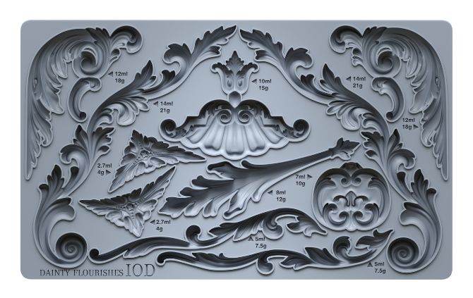 Dainty Flourishes 6X10 IOD Mould™