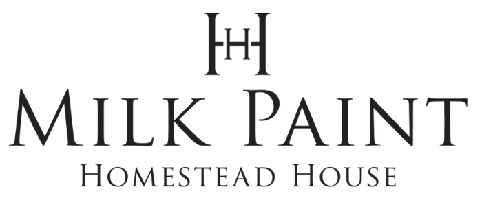 Milk Paint logo from Homestead House showcasing premium paints and artisanal decor supplies for creative home projects.