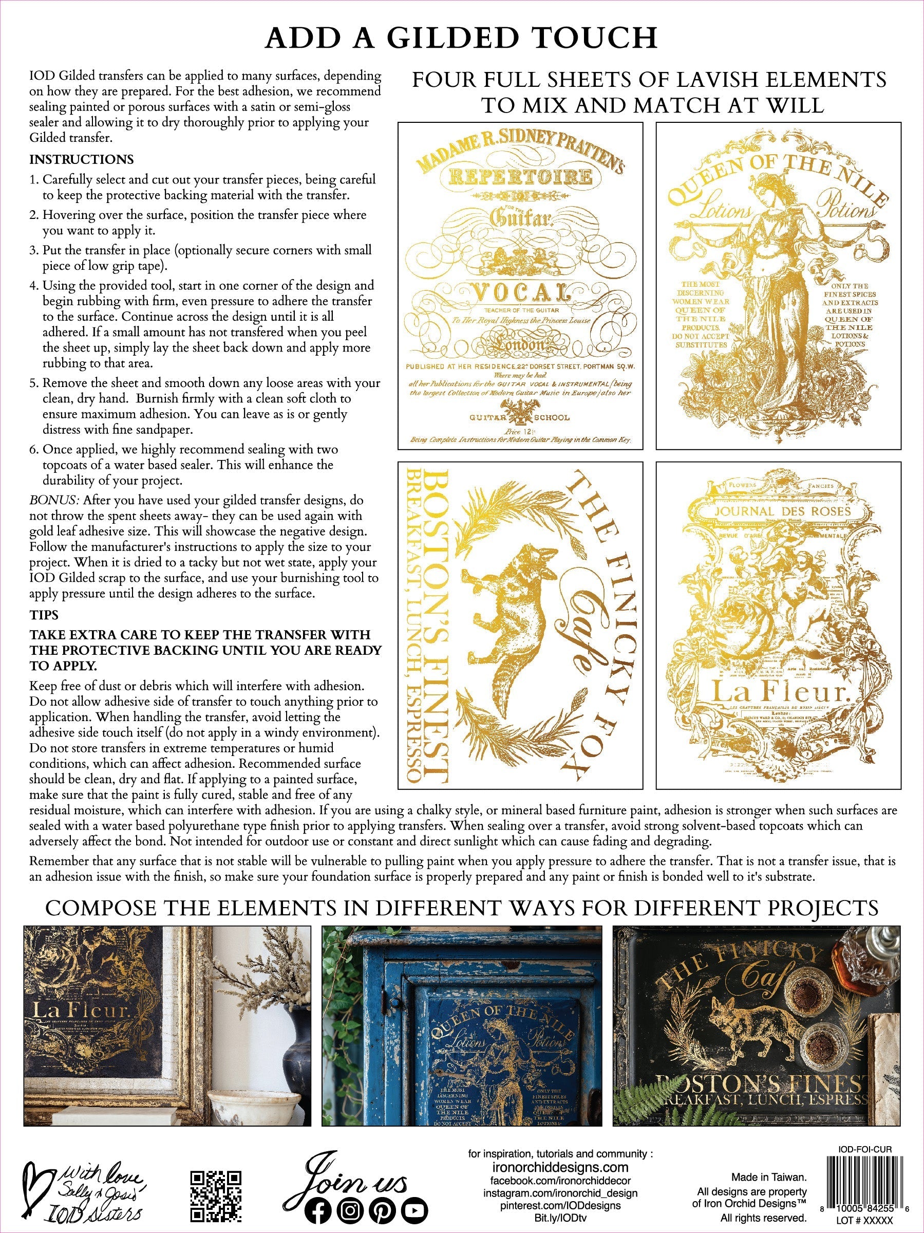 Curated Signage IOD Foil Transfer 12x16 Pad™