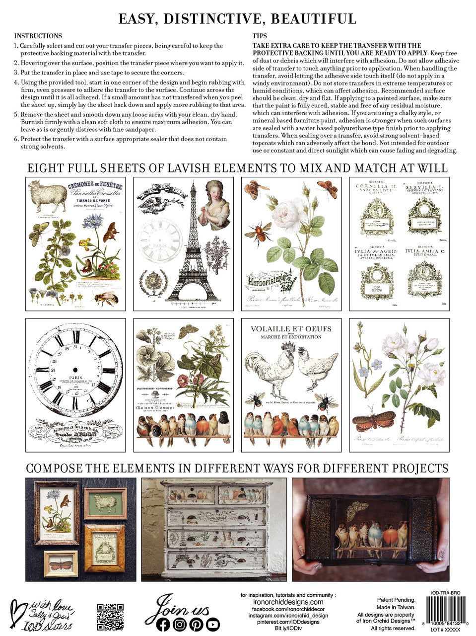 Brocante IOD Transfer 12x16 Pad™