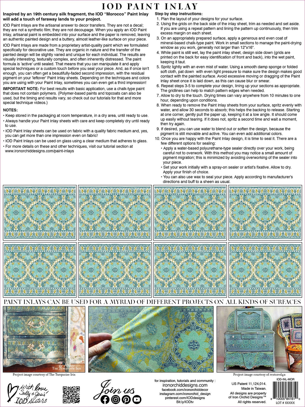 Morocco IOD Paint Inlay 12x16 Pad™