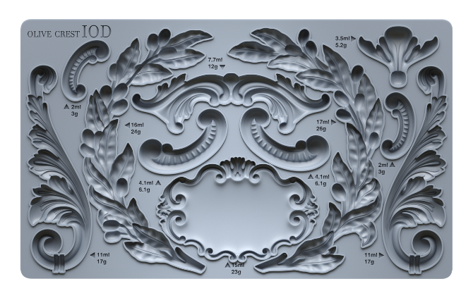 Olive Crest 6X10 IOD Moulds™