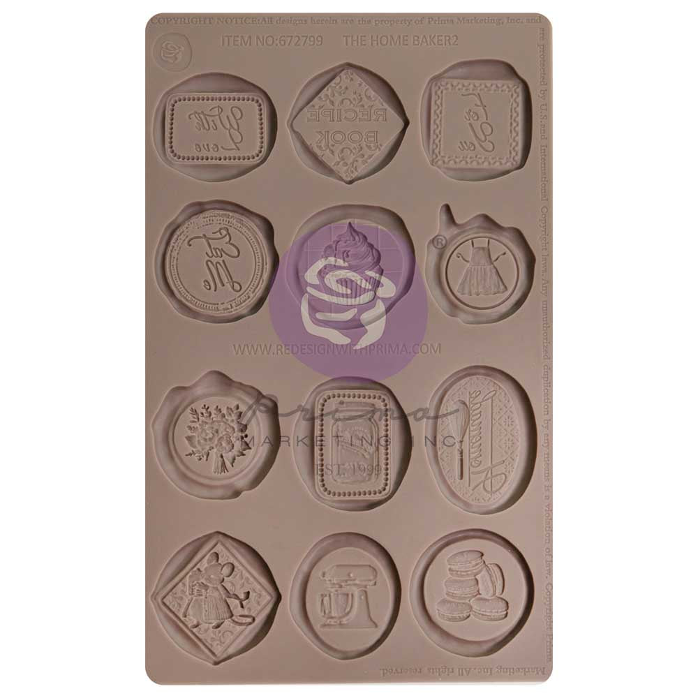 Sweet Seal silicone mold featuring 12 unique wax seal designs for creative projects and DIY décor.